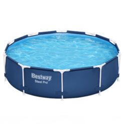 Bestway 10-Feet x 10-Feet x 30-Inches Metal frame Round Above-Ground Pool with Filter Pump