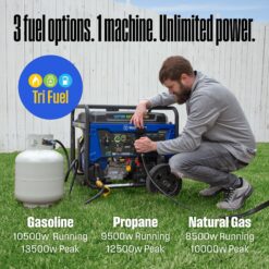 Westinghouse WGen10500TFc Remote Electric Start 13000 / 10500 -Watt Tri fuel Portable Generator