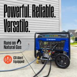 Westinghouse WGen10500TFc Remote Electric Start 13000 / 10500 -Watt Tri fuel Portable Generator