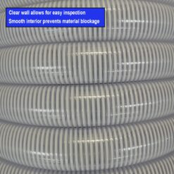 HydroMaxx 2-in ID x 25-ft Reinforced PVC Clear Suction hose