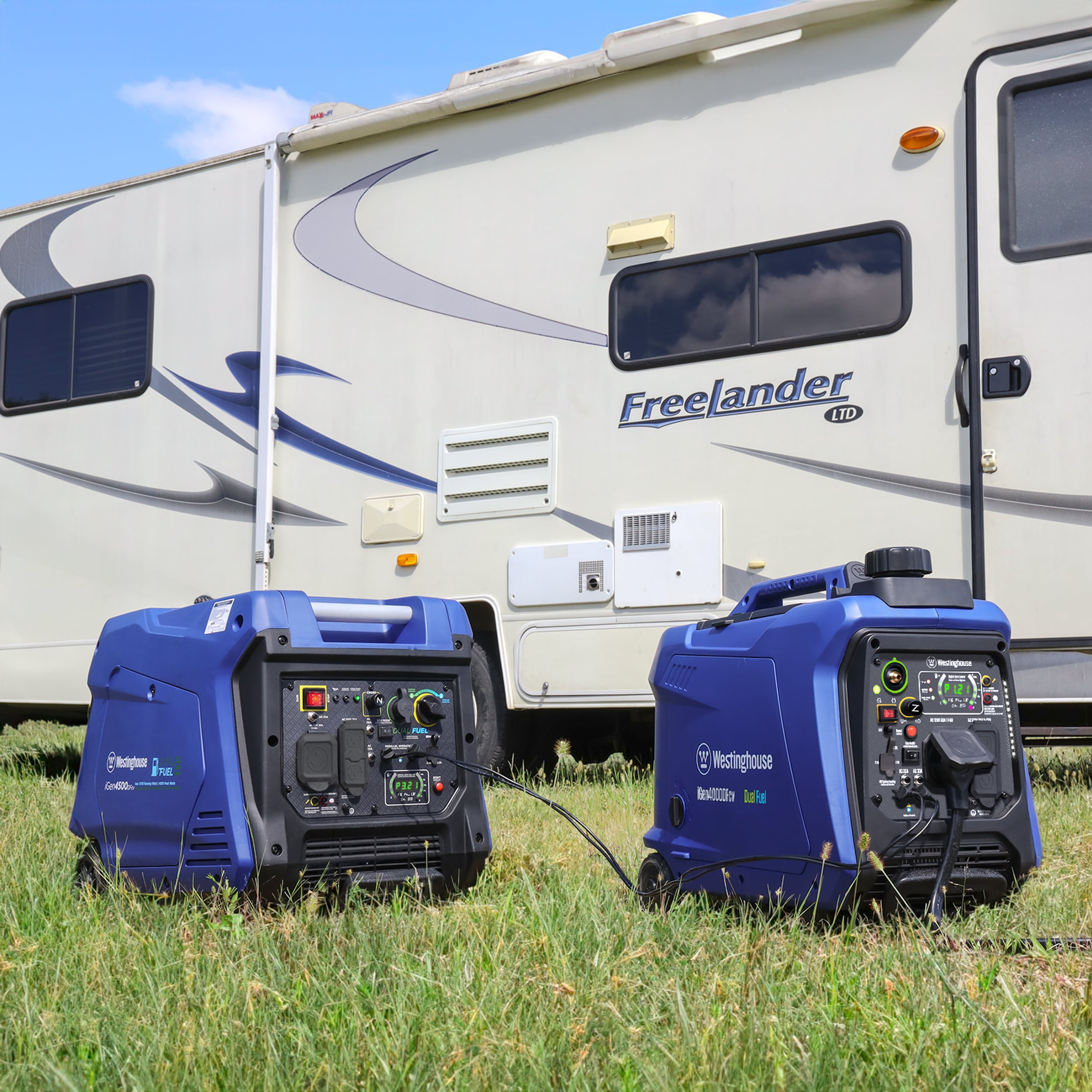 Westinghouse iGen4000DFcv Recoil Start 4000 -Watt Dual Fuel (Gasoline/Propane) Inverter Generator