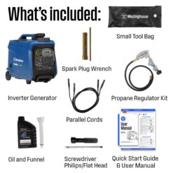 Westinghouse iGen4000DFcv Recoil Start 4000 -Watt Dual Fuel (Gasoline/Propane) Inverter Generator