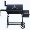 Master Forge 1010-Sq. Inches Black powder coated Horizontal Charcoal Smoker