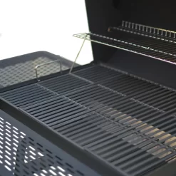 Master Forge 1010-Sq. Inches Black powder coated Horizontal Charcoal Smoker