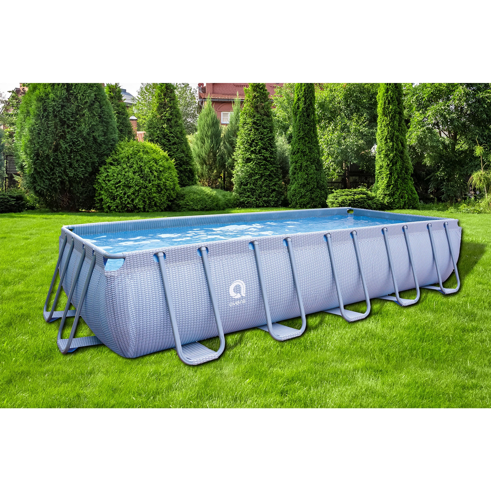 JLeisure 17.72-Feet x 8.2-Feet x 39.37-Inches Metal frame Rectangle Above-Ground Pool