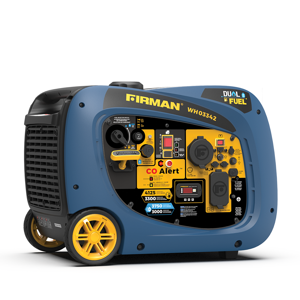 Firman Whisper 4125 -Watt Dual Fuel (Gasoline/Propane) Inverter Generator