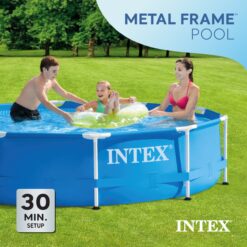 Intex 10-Feet x 10-Feet x 30-Inches Metal frame Round Above-Ground Pool