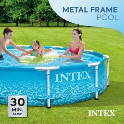Intex 10-Feet x 10-Feet x 30-Inches Metal frame Round Above-Ground Pool