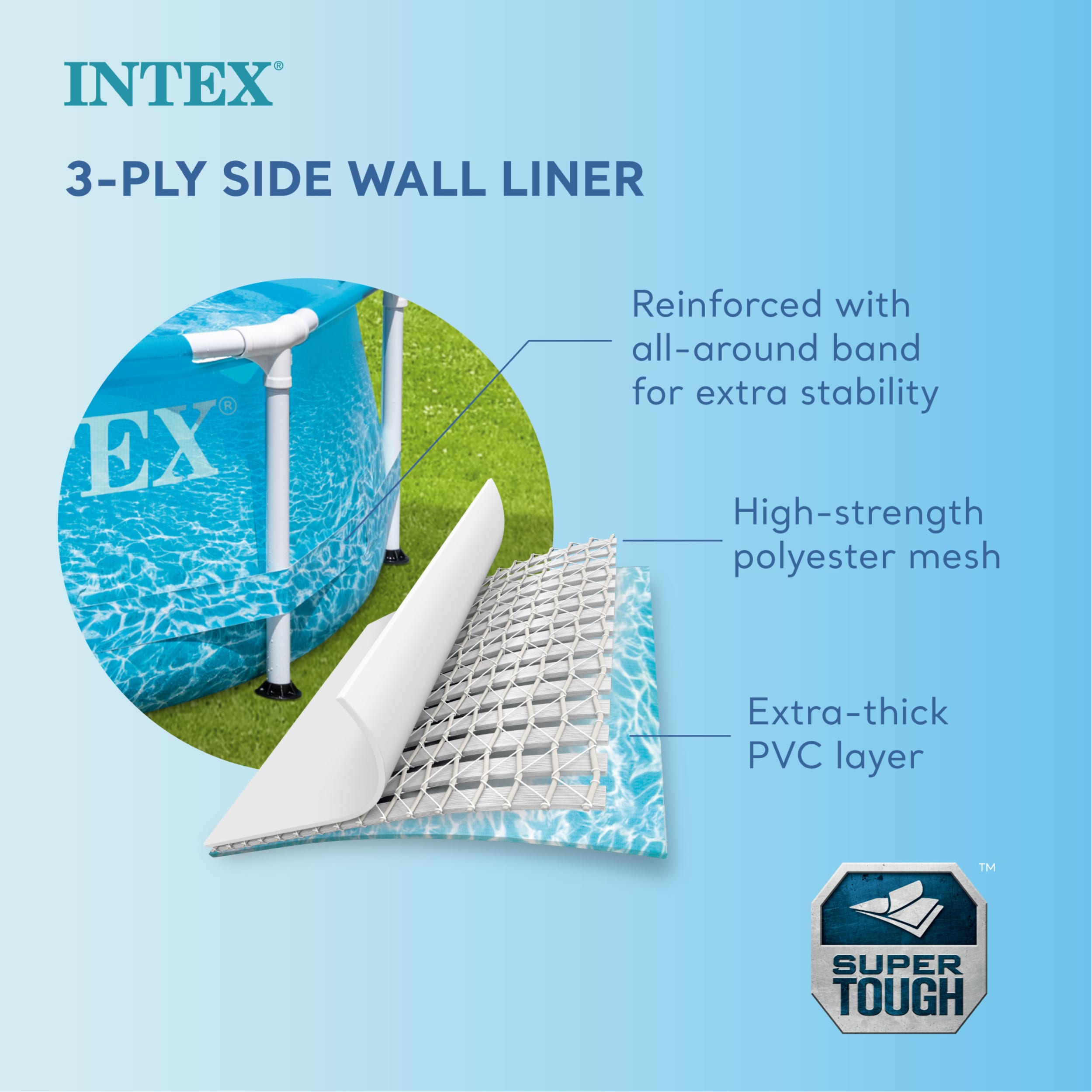 Intex 10-Feet x 10-Feet x 30-Inches Metal frame Round Above-Ground Pool