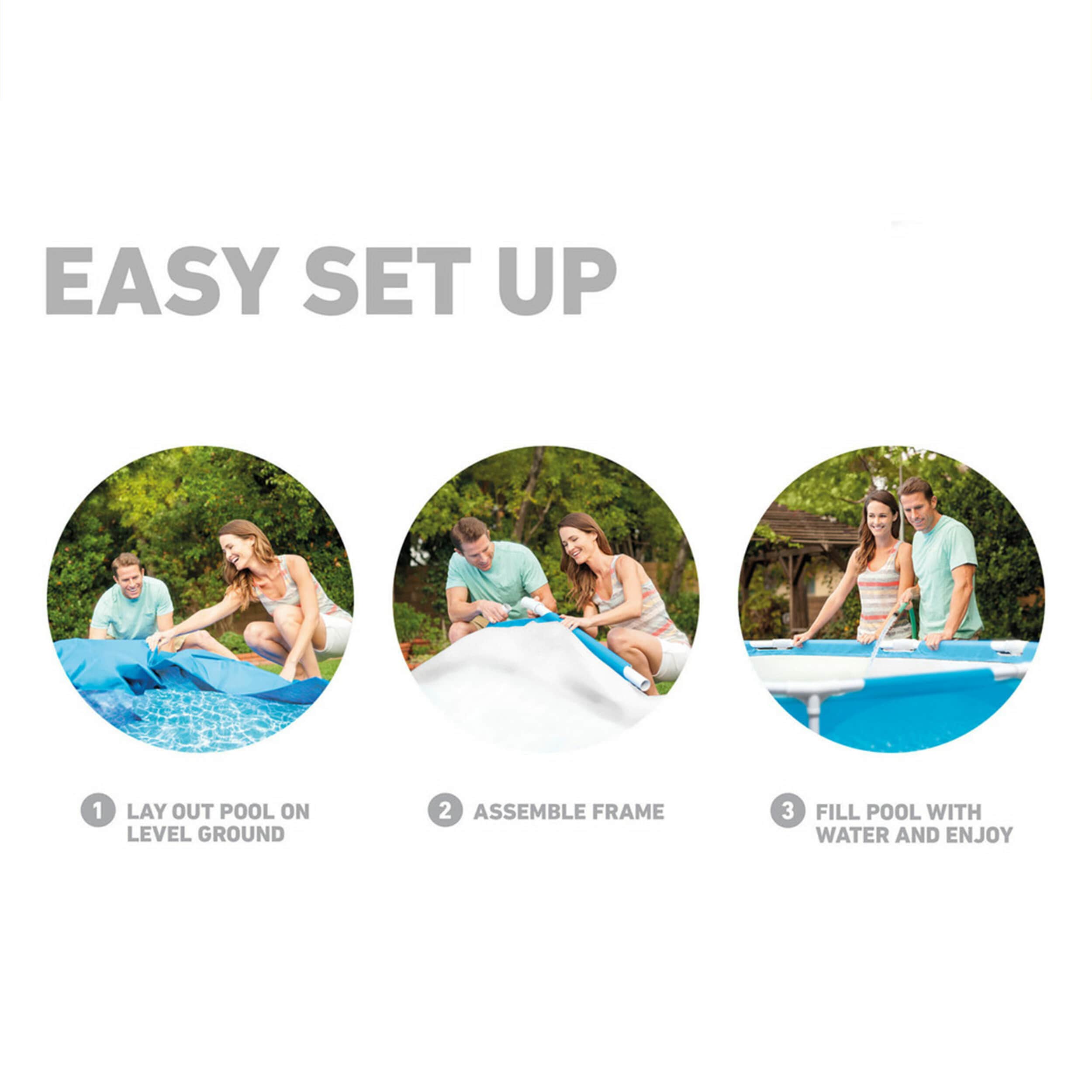 Intex 10-Feet x 10-Feet x 30-Inches Metal frame Round Above-Ground Pool