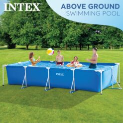 Intex 28279EH 14.9-Feet x 7.2-Feet x 33-Inches Metal frame Rectangle Above-Ground Pool with Filter Pump