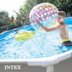 Intex 10-Feet x 10-Feet x 30-Inches Steel wall panels Round Above-Ground Pool with Filter Pump with Ground Cloth