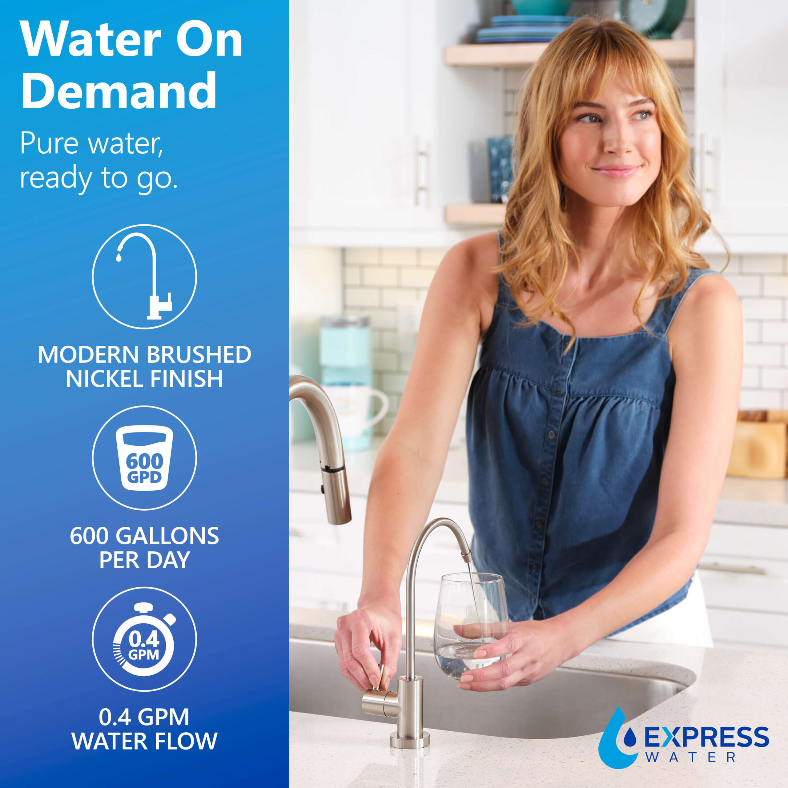 Express Water ROT600ALKMBN 6-stage Multi-method Reverse Osmosis Filtration System