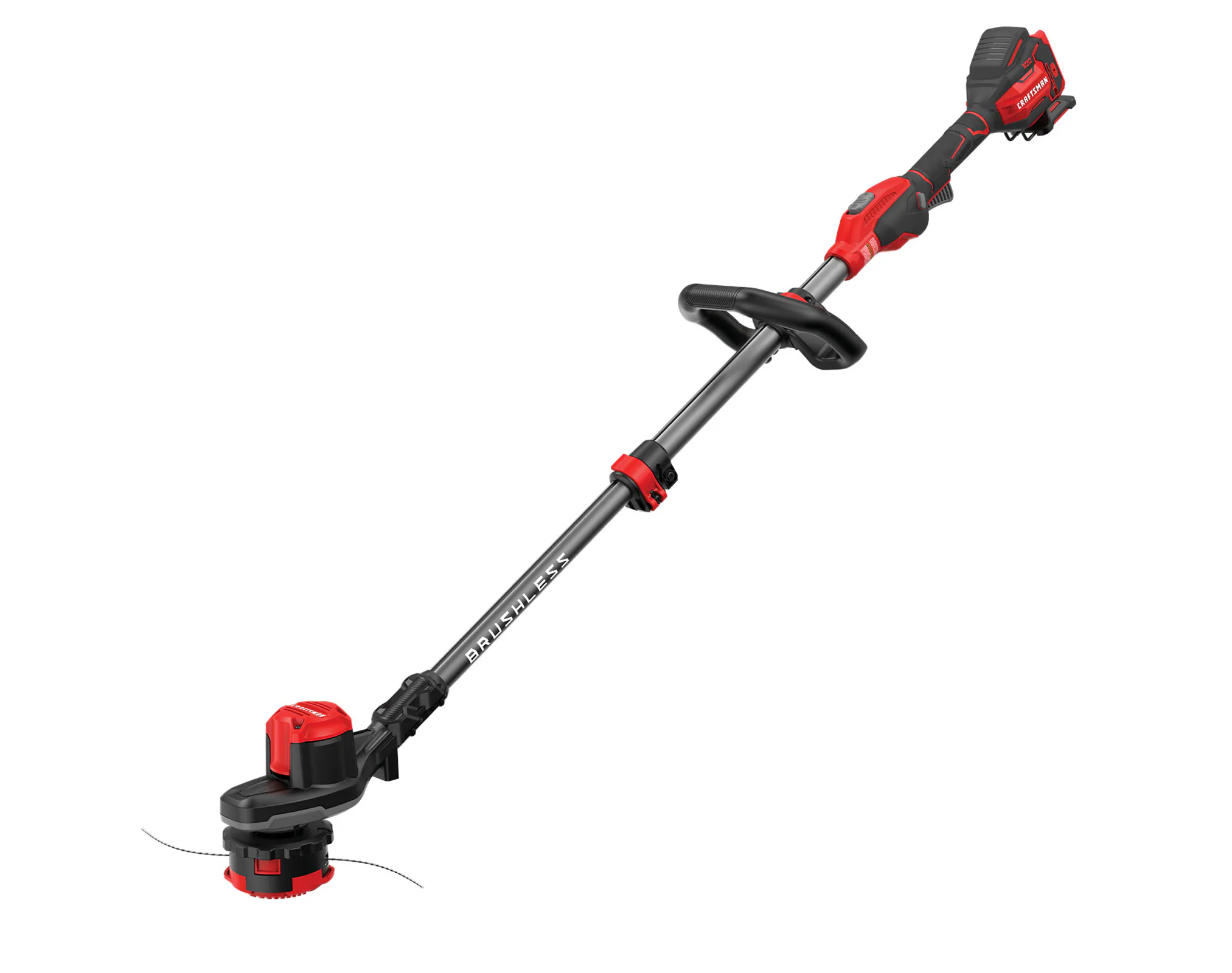 CRAFTSMAN V20 20-volt Max 13-in Straight Shaft Attachment Capable Battery String Trimmer (Battery and Charger Not Included)