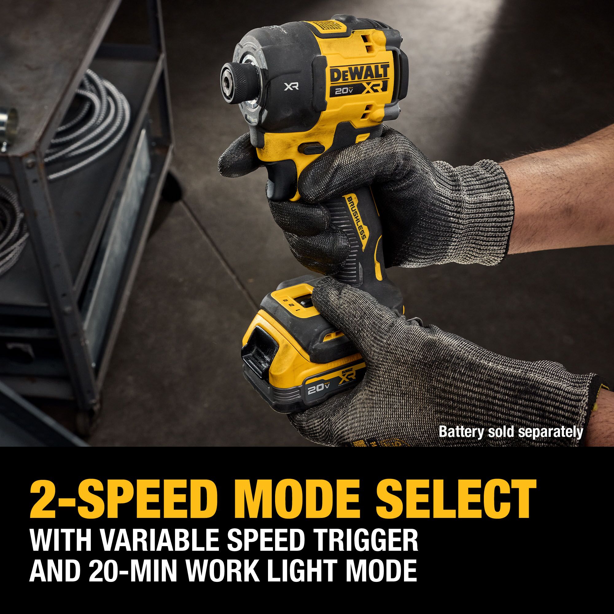 DEWALT XR Quiet Hydraulic 20-volt max 1/4-in Brushless Cordless Impact Driver (Battery Not Included and Charger Not Included ) - Image 5