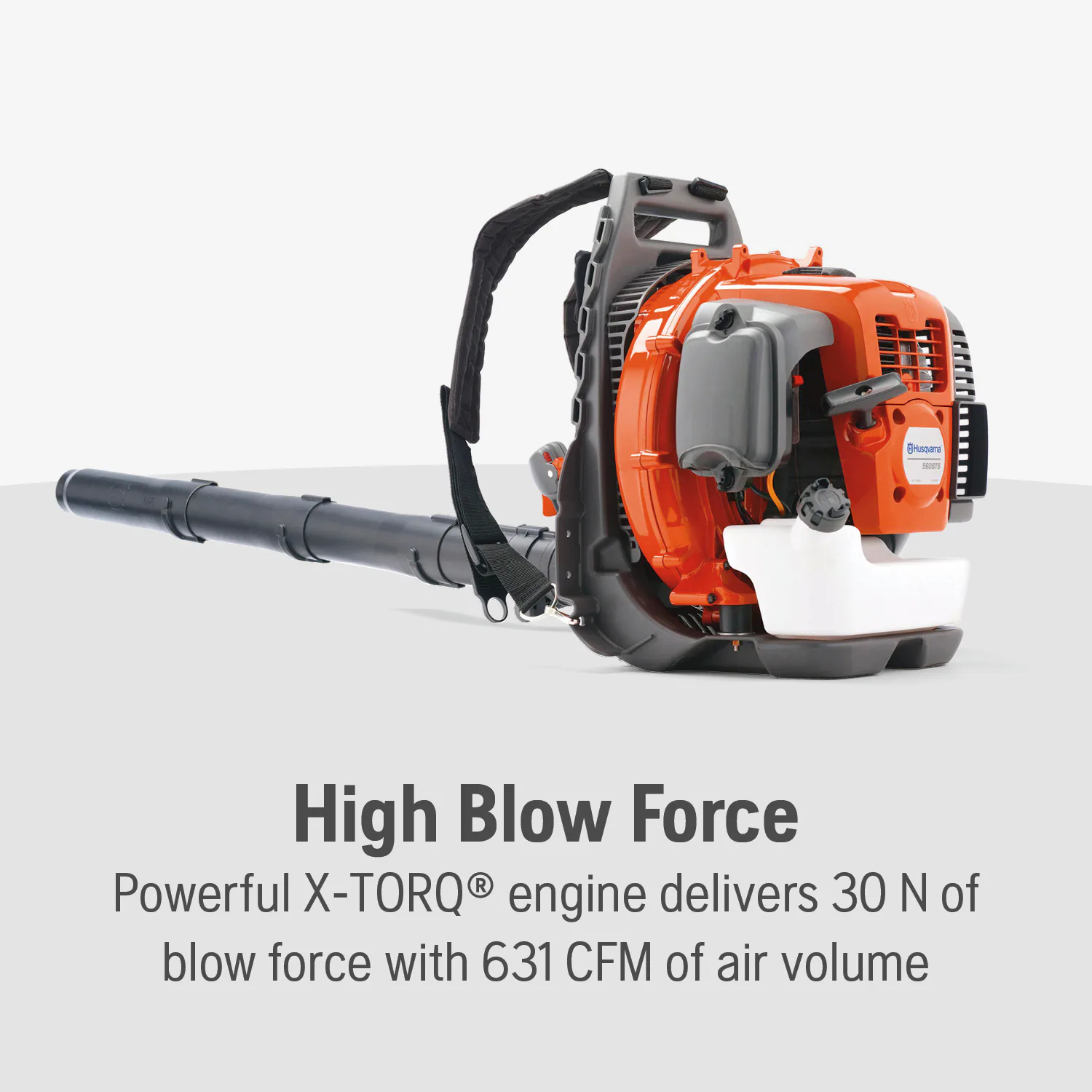 Husqvarna 560BTS 66-cc 2-cycle 890-CFM 232-MPH Gas Backpack Leaf Blower
