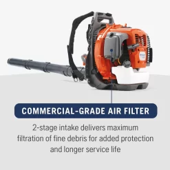 Husqvarna 560BTS 66-cc 2-cycle 890-CFM 232-MPH Gas Backpack Leaf Blower