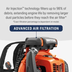 Husqvarna 580BTS 75.6-cc 2-cycle 1000-CFM 220-MPH Gas Backpack Leaf Blower