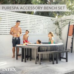 Intex PureSpa 140 Jet 4 -Person Inflatable Round Hot Tub (Cover Included)