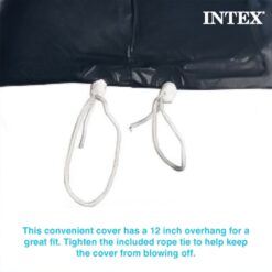 Intex 12-Feet x 12-Feet x 30-Inches Inflatable top ring Round Above-Ground Pool with Filter Pump with Pool Cover