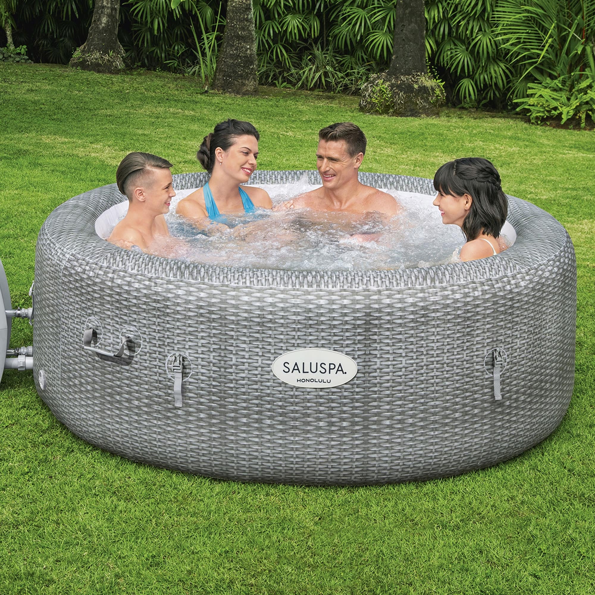 Bestway SaluSpa 140 Jet 6 -Person Inflatable Round Hot Tub (Cover Included)