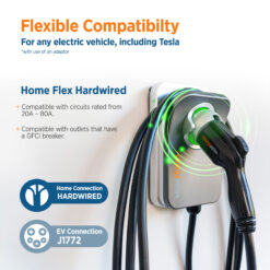 ChargePoint Home Flex Level 2 Hardwired EV Electric Vehicle Charging Station-up to 50 Amps/ 240-Volt with 23-ft Cable
