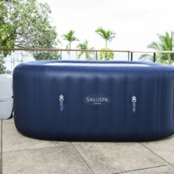 Bestway SaluSpa 140 Jet 6 -Person Inflatable Square Hot Tub (Cover Included)