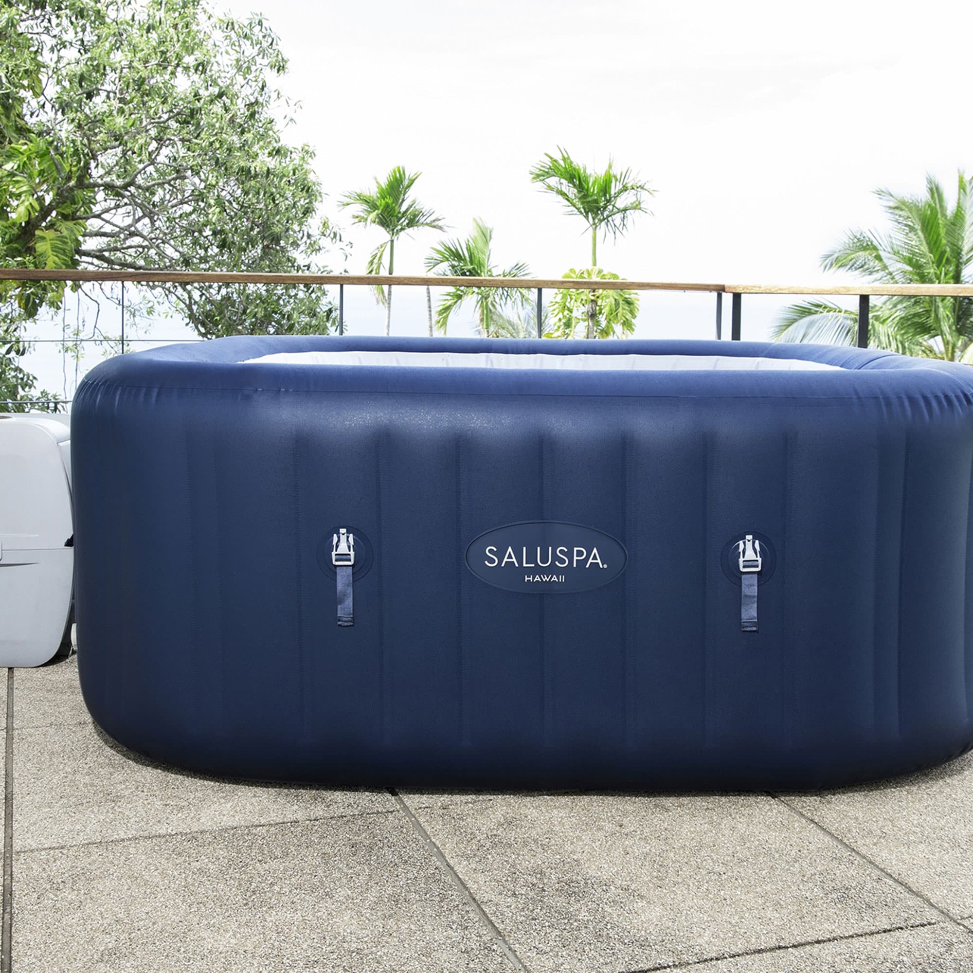 Bestway SaluSpa 140 Jet 6 -Person Inflatable Square Hot Tub (Cover Included)