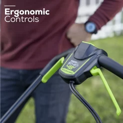 Greenworks 48-volt , ( 2 ) 4 Ah 20-in Push Battery Walk Mower, Bagger Included