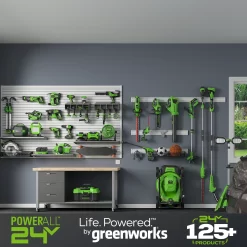 Greenworks 48-volt , ( 2 ) 4 Ah 17-in Push Battery Walk Mower, Bagger Included