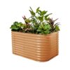 Vego Garden 42-Inches W x 60-Inches L x 32-Inches H Terra Cotta Galvanized Metal Raised Garden Bed