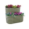 Vego Garden 42-Inches W x 42-Inches L x 32-Inches H Olive Green Galvanized Metal Raised Garden Bed