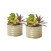 Vego Garden 24-Inches W x 24-Inches L x 17-Inches H Pearl White Galvanized Metal Raised Garden Bed