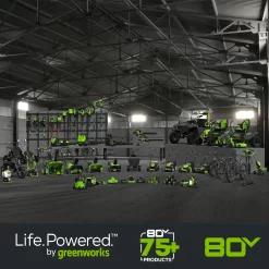 Greenworks 48-volt , ( 2 ) 4 Ah 20-in Push Battery Walk Mower, Bagger Included
