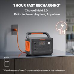 Jackery Explorer 1000 v2 (New Version) 1500-Watts Portable Power Station (1 Solar Panel Included)