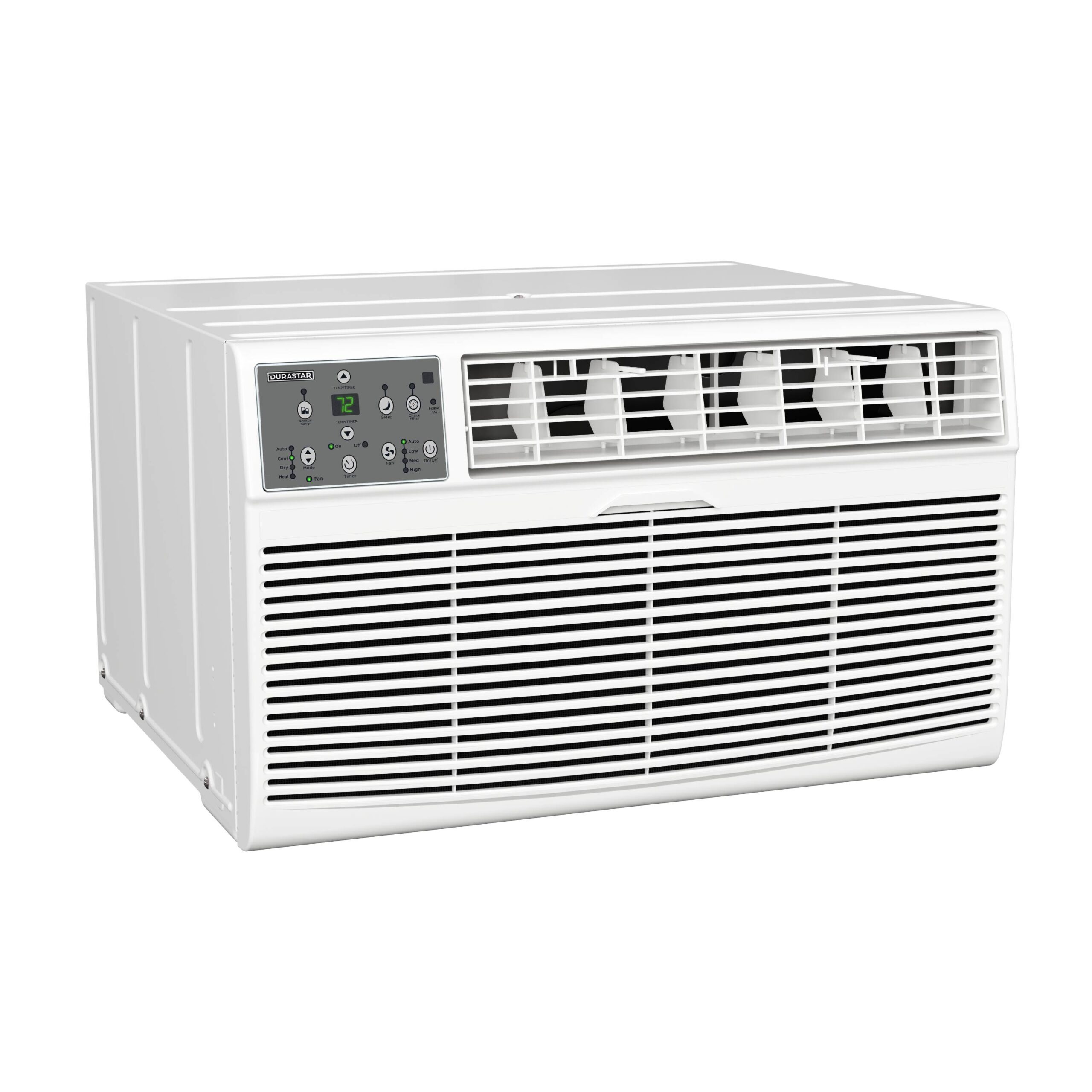 DURASTAR 10000-BTU 450-sq ft 208 Volts White Through-the-wall Air Conditioner Heater Included with Remote