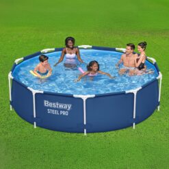 Bestway 10-Feet x 10-Feet x 30-Inches Metal frame Round Above-Ground Pool with Filter Pump
