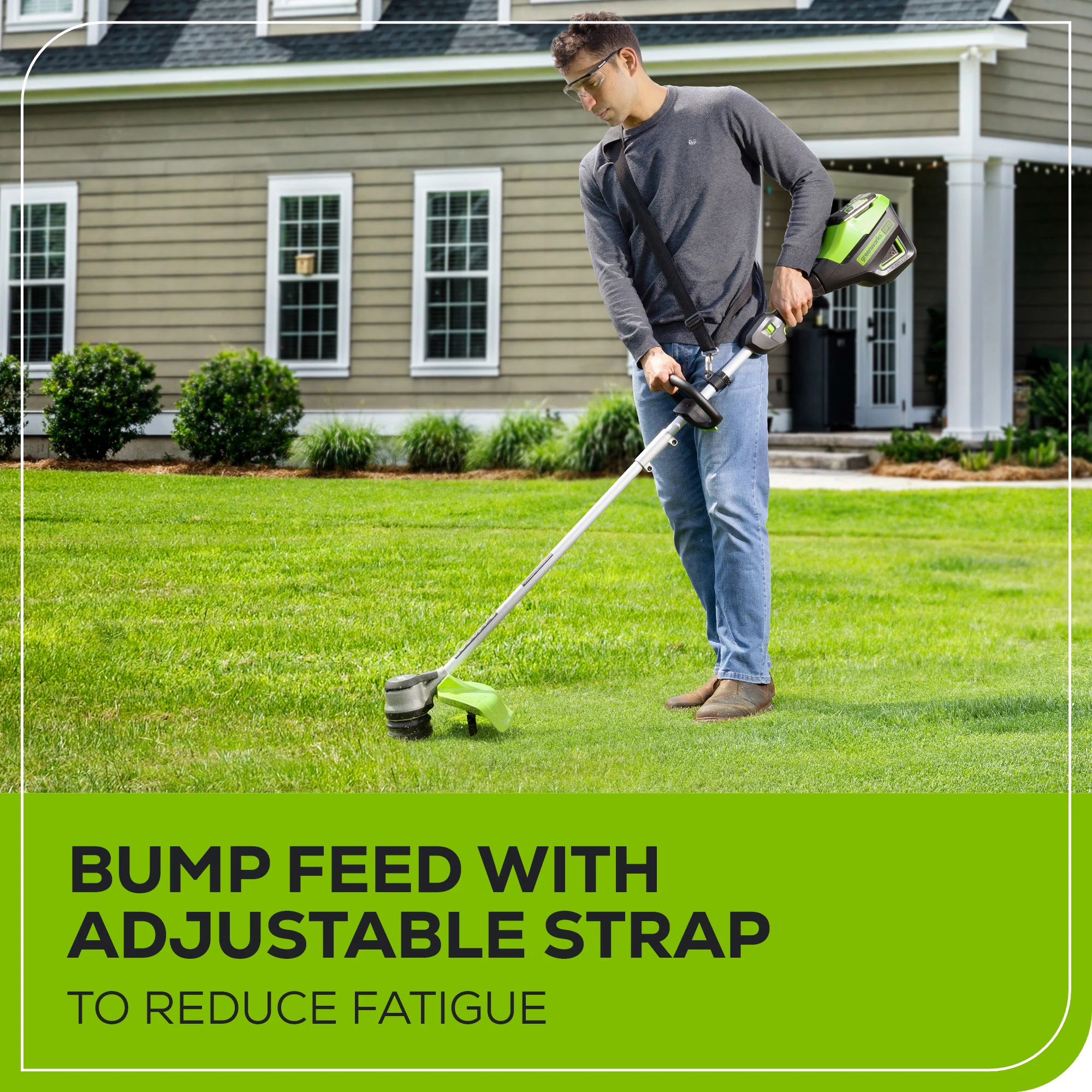 Greenworks Pro 80-volt Max 16-in Straight Shaft Attachment Capable Battery String Trimmer (Battery and Charger Not Included)