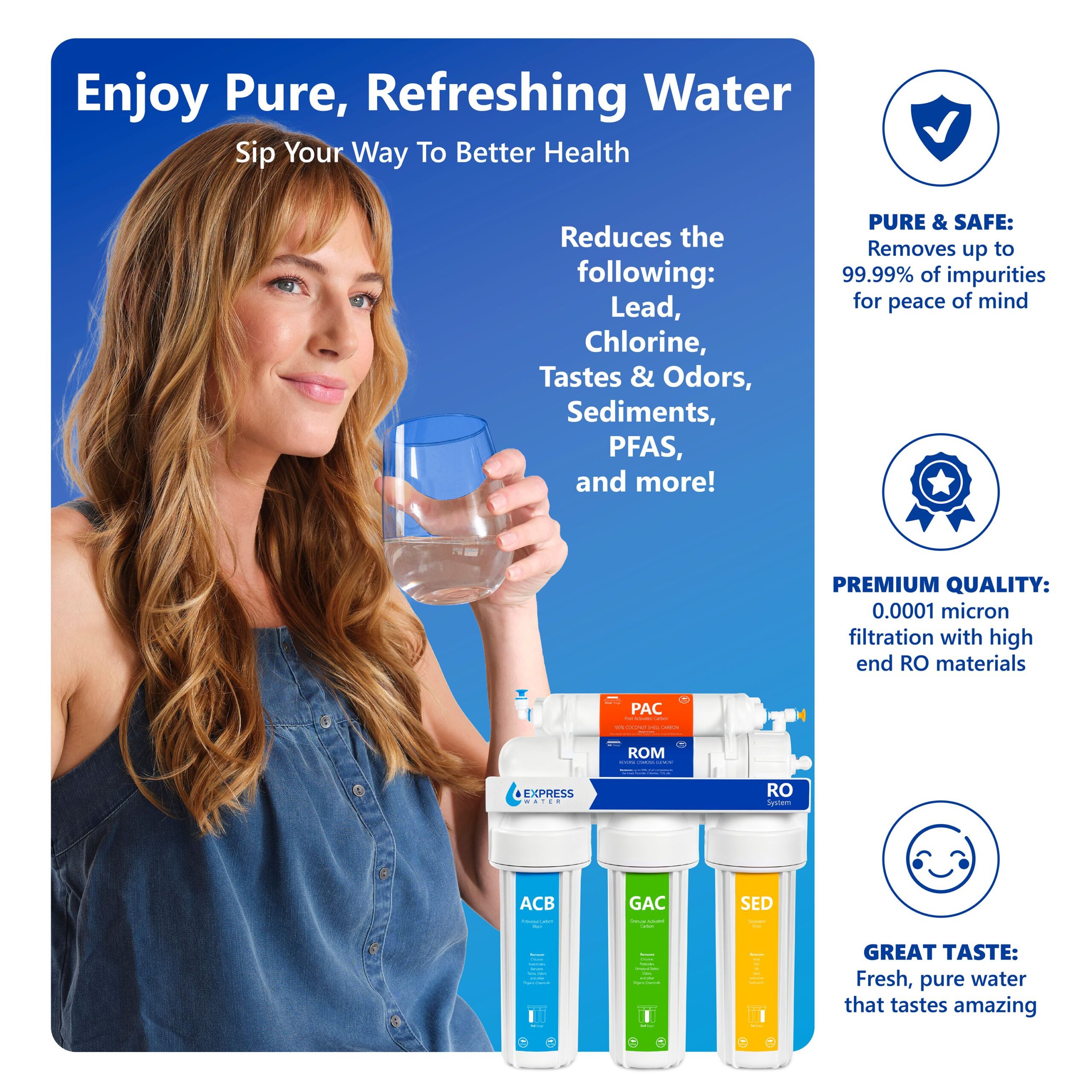 Express Water RO10MBN 5-stage Multi-method Reverse Osmosis Filtration System