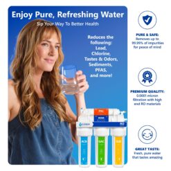 Express Water RO10DBN 5-stage Multi-method Reverse Osmosis Filtration System