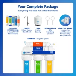 Express Water RO10DBN 5-stage Multi-method Reverse Osmosis Filtration System
