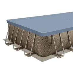 Funsicle 24-ft x 12-ft x 52-in Metal frame Rectangle Above-Ground Pool with Filter Pump with Ground Cloth with Pool Cover with Ladder
