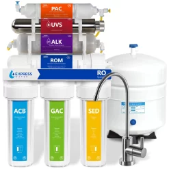 Express Water ROALKUV10M 7-stage Multi-method Reverse Osmosis Filtration System