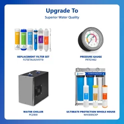 Express Water ROALKUV10M 7-stage Multi-method Reverse Osmosis Filtration System