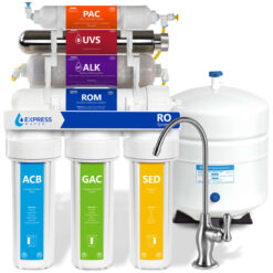 Express Water ROALKUV10D 7-stage Multi-method Reverse Osmosis Filtration System