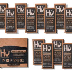 Hu Chocolate Bars 12 Pack Cashew Butter Vanilla Bean Chocolate, Natural Organic Vegan, Fair Trade Dark Chocolate, 2.1oz Each