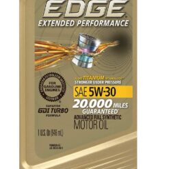 Castrol EDGE Extended Performance 5W-30 Advanced Full Synthetic Motor Oil, 1 Quart, Pack of 6