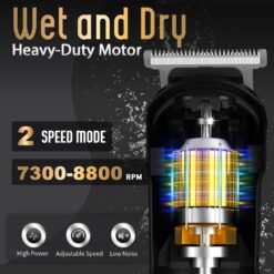 Ufree Beard Trimmer for Men, Waterproof Electric Razor for Nose, Body, Face and Mustache, Cordless Hair Clippers Shavers