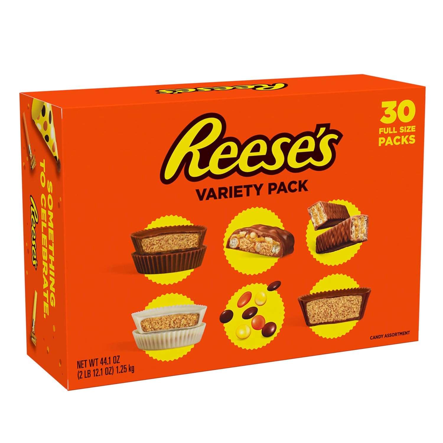 REESE'S Assorted Peanut Butter Candy Bulk Box, 44.1 oz (30 Count)