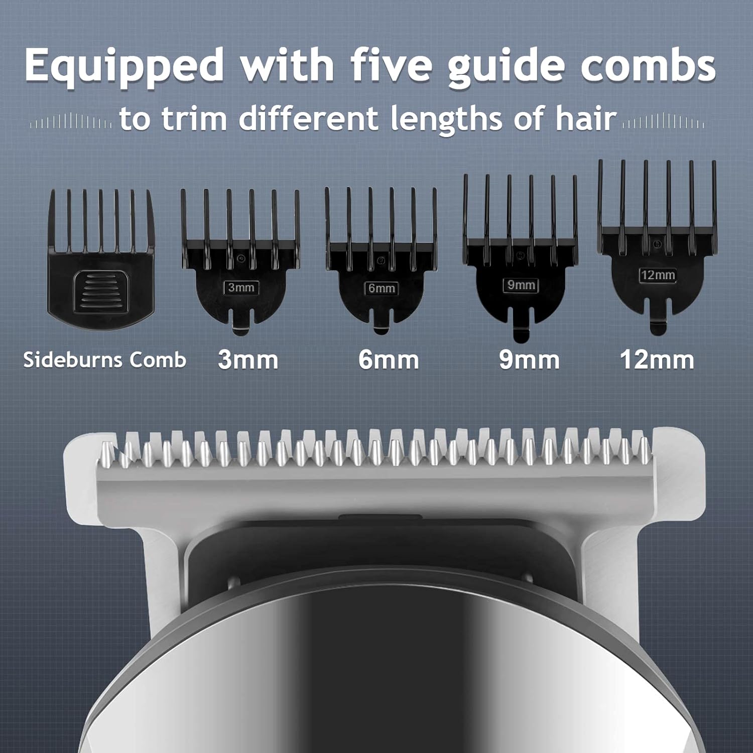Ufree Beard Trimmer for Men, Waterproof Electric Razor for Nose, Body, Face and Mustache, Cordless Hair Clippers Shavers